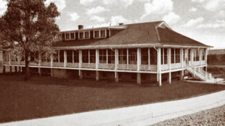 1914 photo of the contagious disease hospital exterior