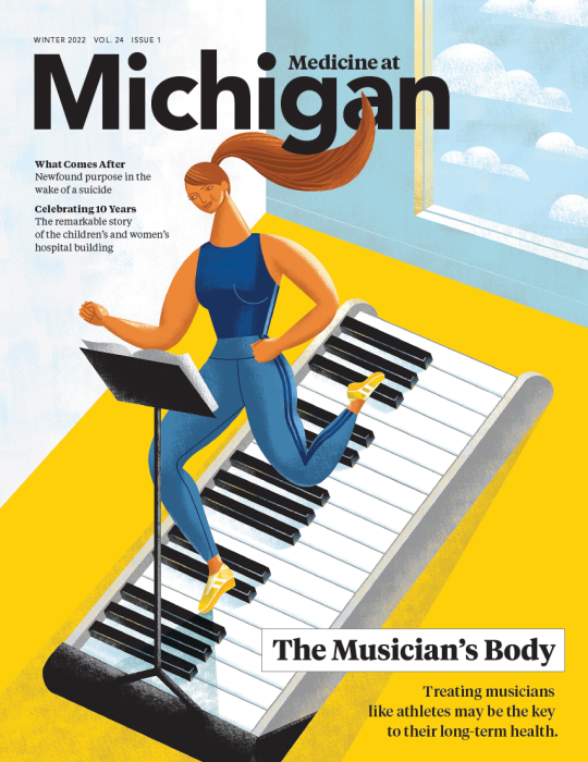 Medicine at Michigan magazine cover for Winter 2022