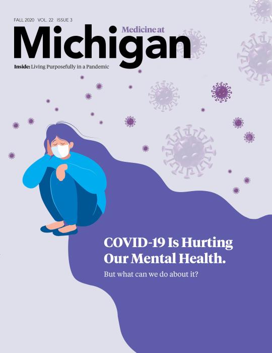 Medicine at Michigan magazine cover for Fall 2020
