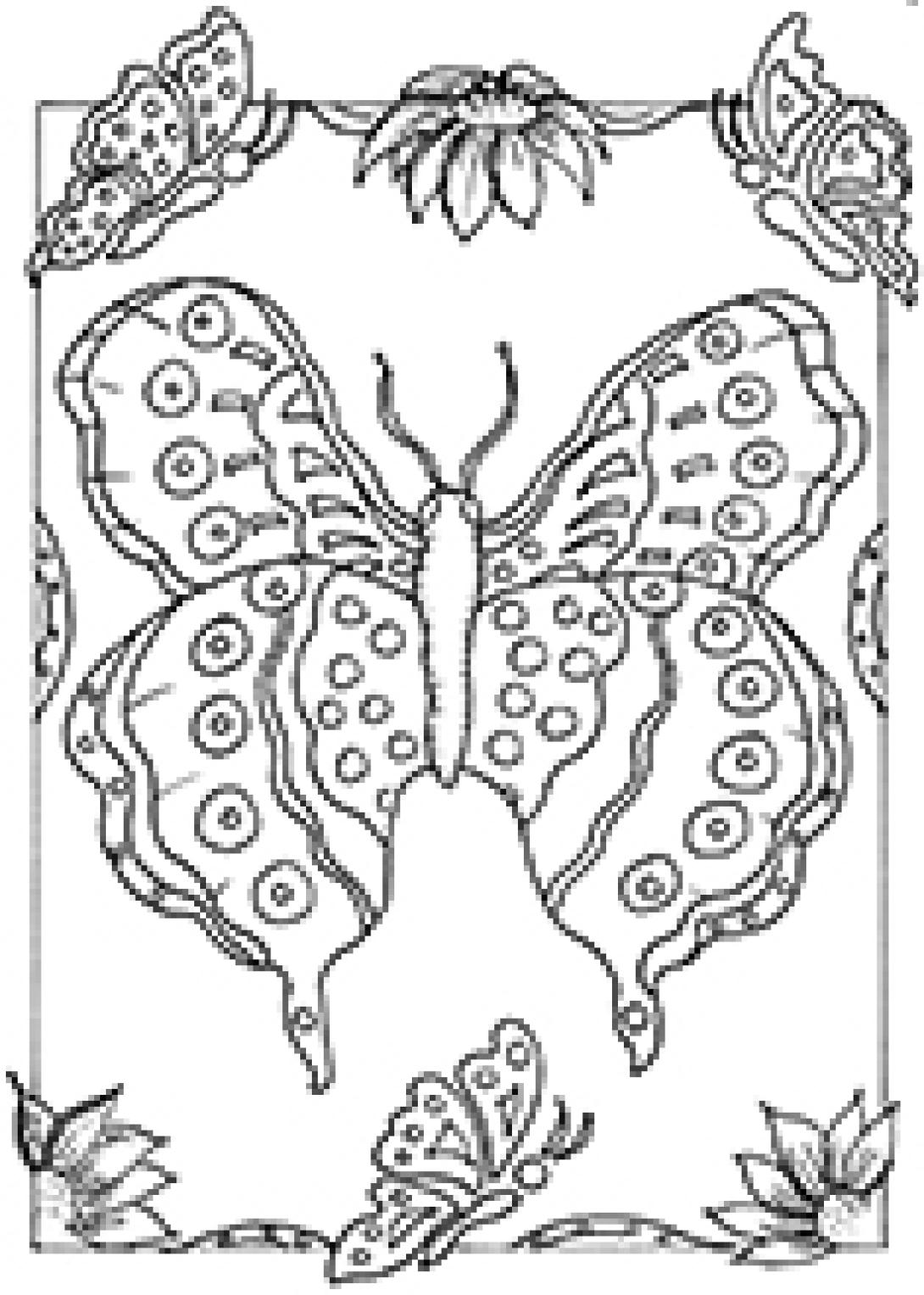 Butterfly coloring page