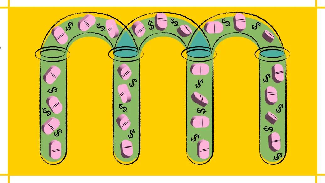 money pills cancer vial yellowArtboard