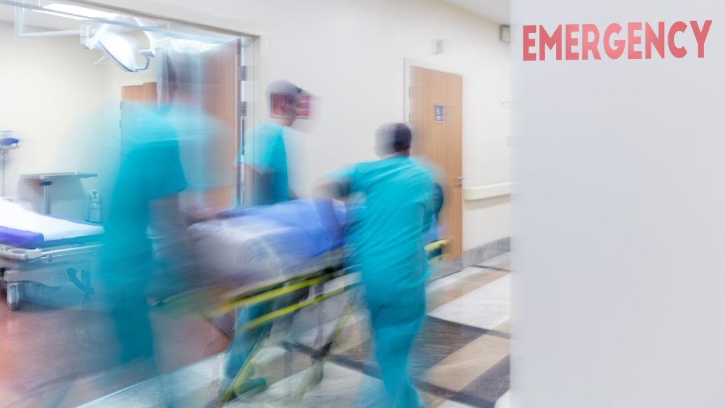 hospital staff emergency room patient rush