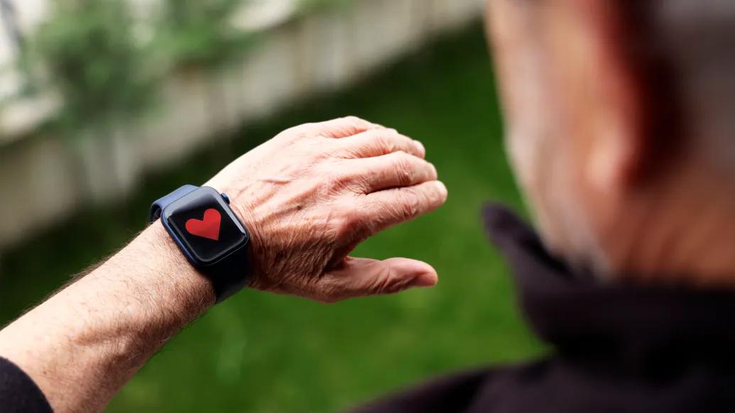 smart watch on wrist