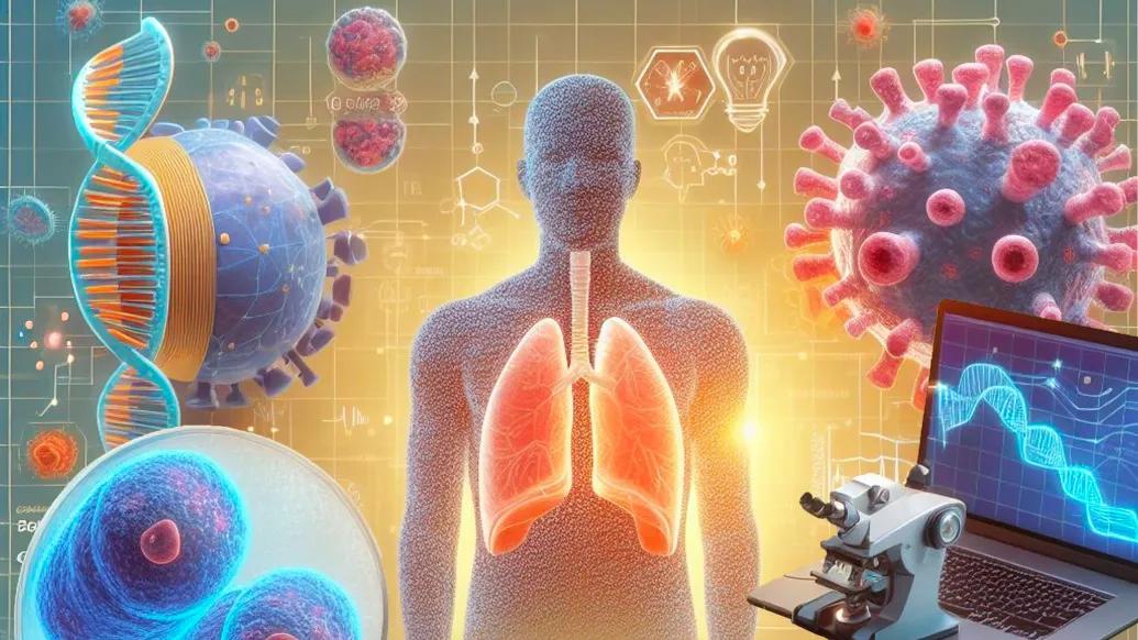 colorful illustration with human figure and highlighted lungs