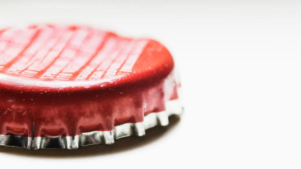 bottle cap red