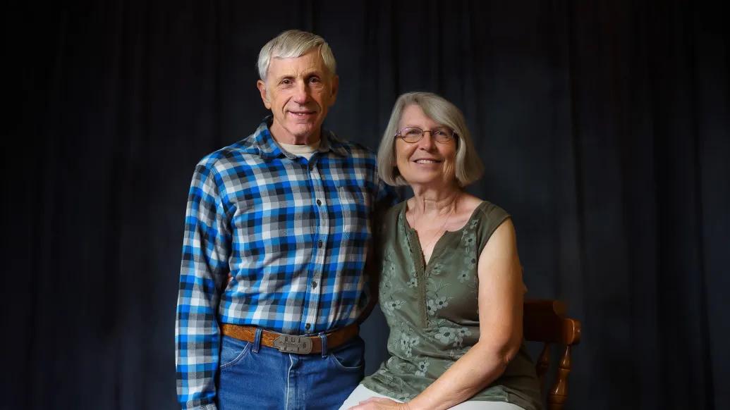 couple smiling in picture together