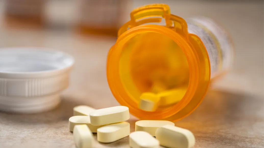 spilled pills coming out
