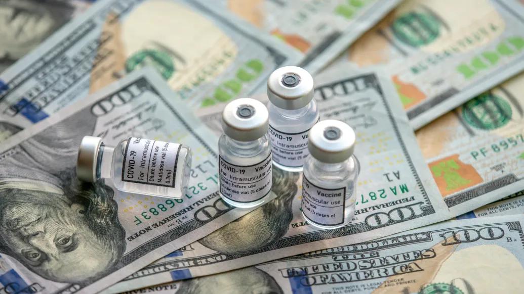 vials over money