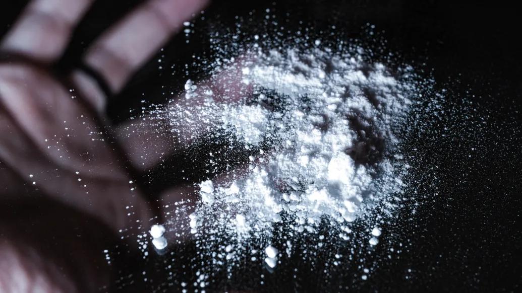 white powder