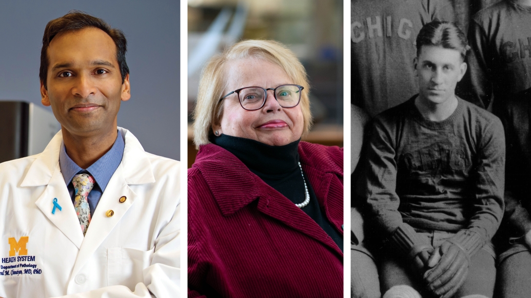 Left to right: Arul Chinnaiyan, Karin Muraszko, and Eddie Kahn
