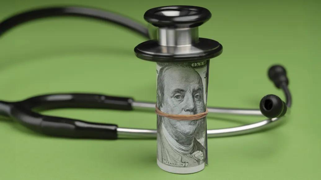 stethoscope money wrapped around it