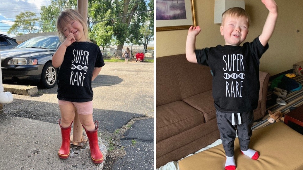 two kids wearing super rare shirt 