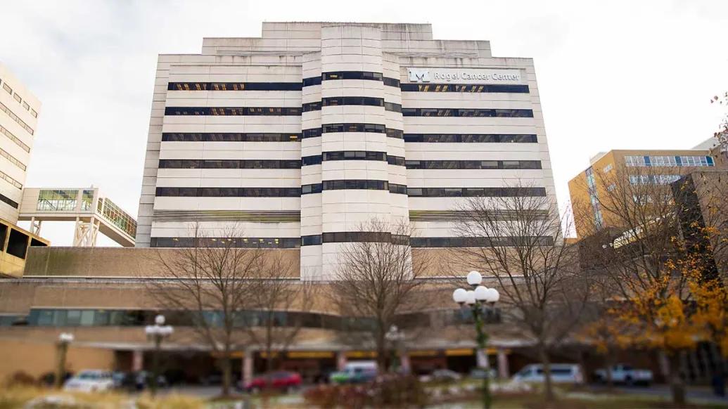The Rogel Cancer Center building