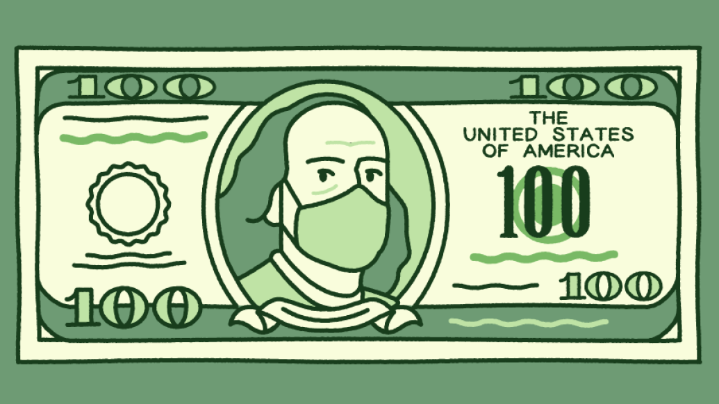 100 dollar bill currency mask