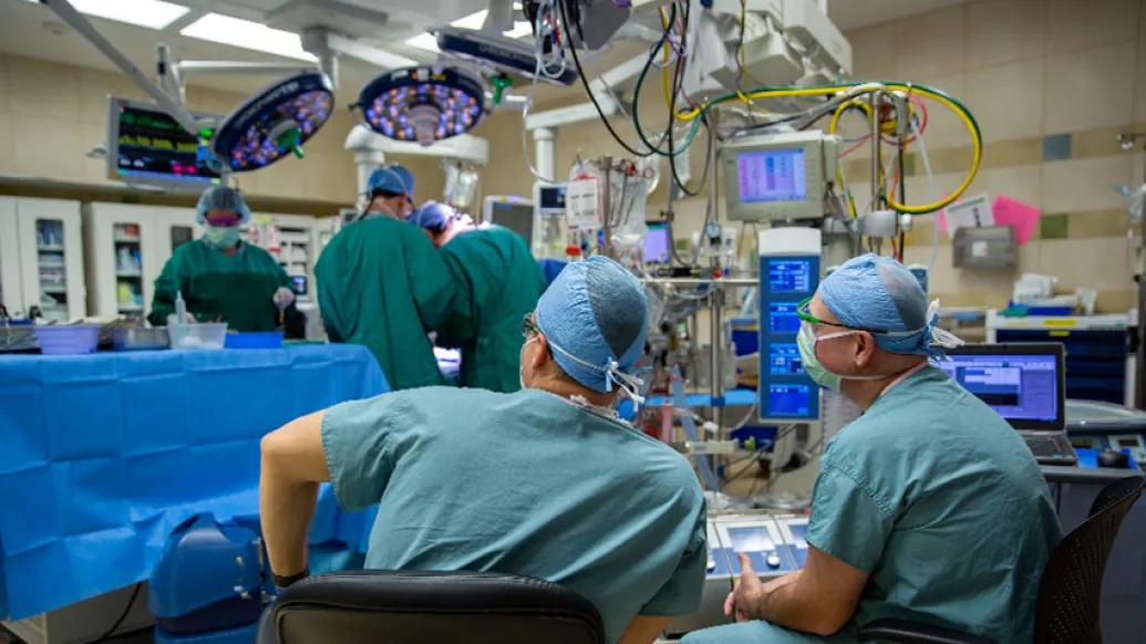 Physician in surgery room