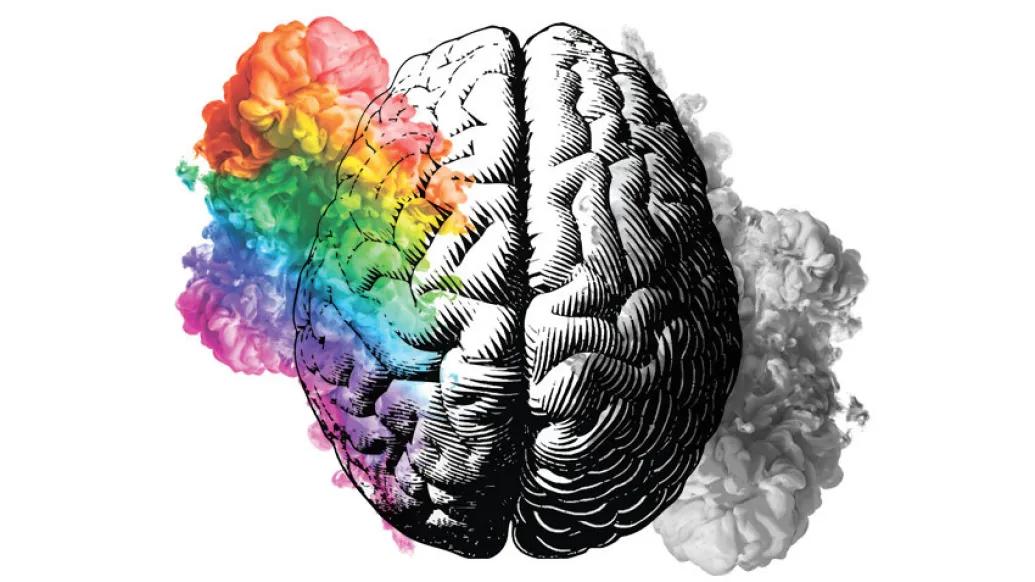 Brain Rainbow Cloud Gray Fog