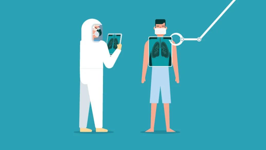 Coronavirus scanning lungs