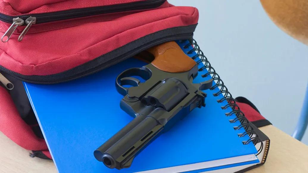 Gun in Teen Backpack