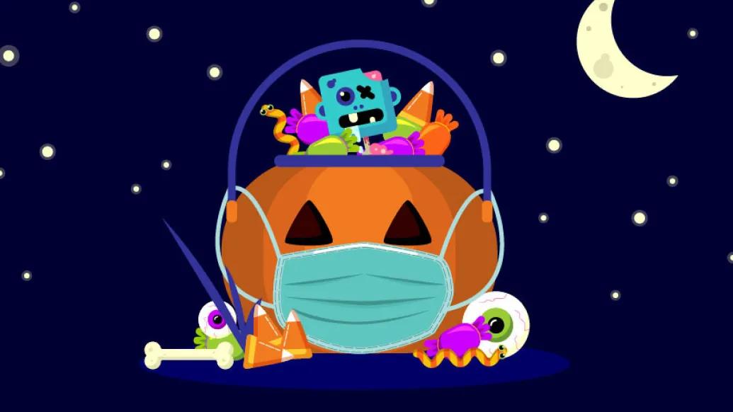 Halloween trick or treat COVID