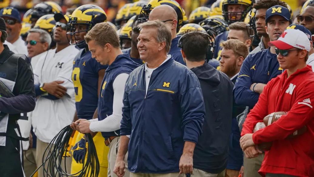 University of Michigan Coach Jim Plocki 