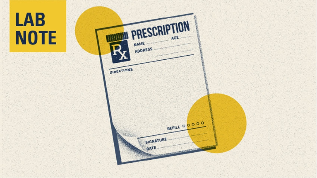 prescription pad lab notes