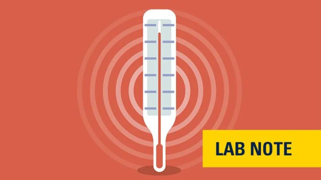 red thermometer background in white