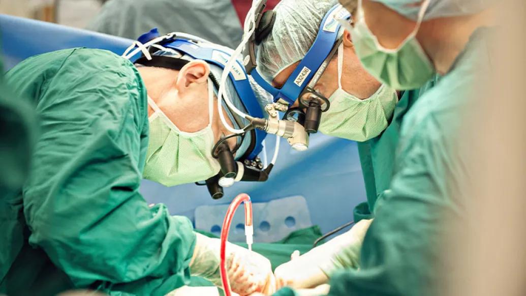 surgeons doing procedure close up