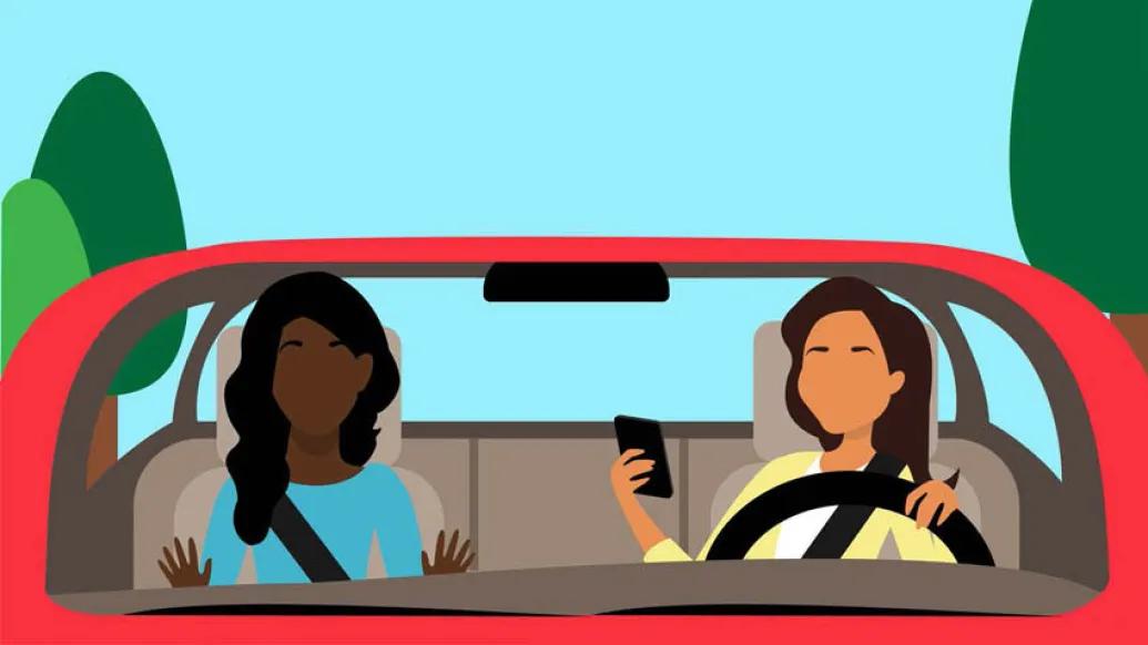 Teen rexting when driving