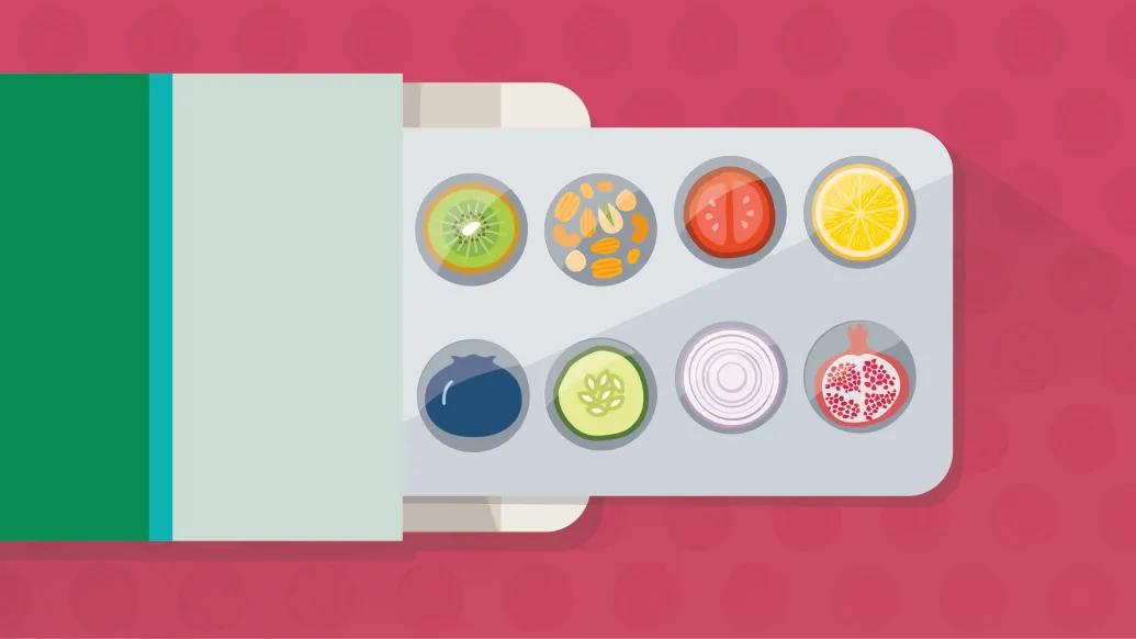 Graphic of antioxidant supplements