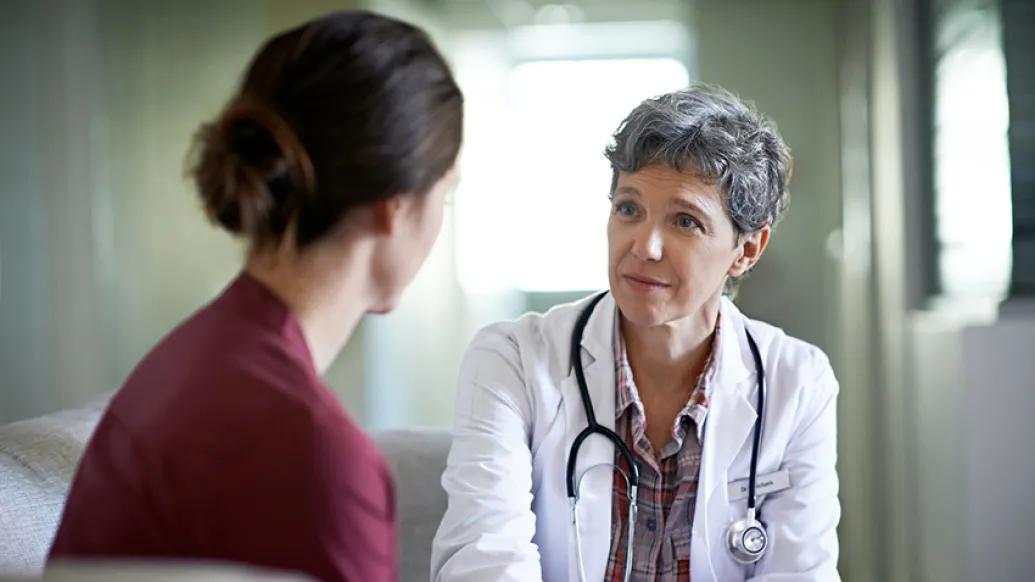 A breast cancer patient deciding whether to get implant reconstruction to autologous reconstruction