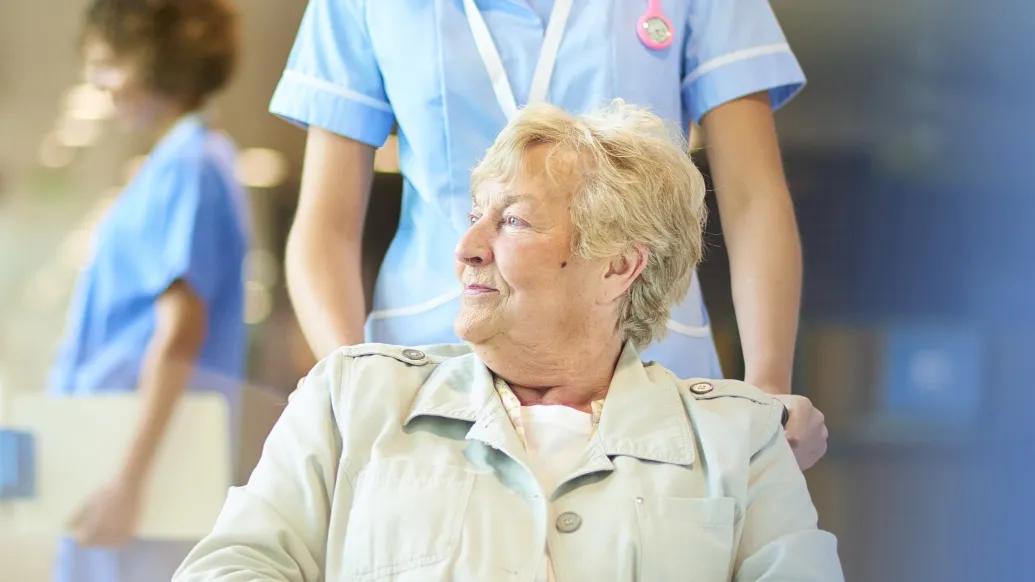 A woman considering outpatient care VS inpatient care