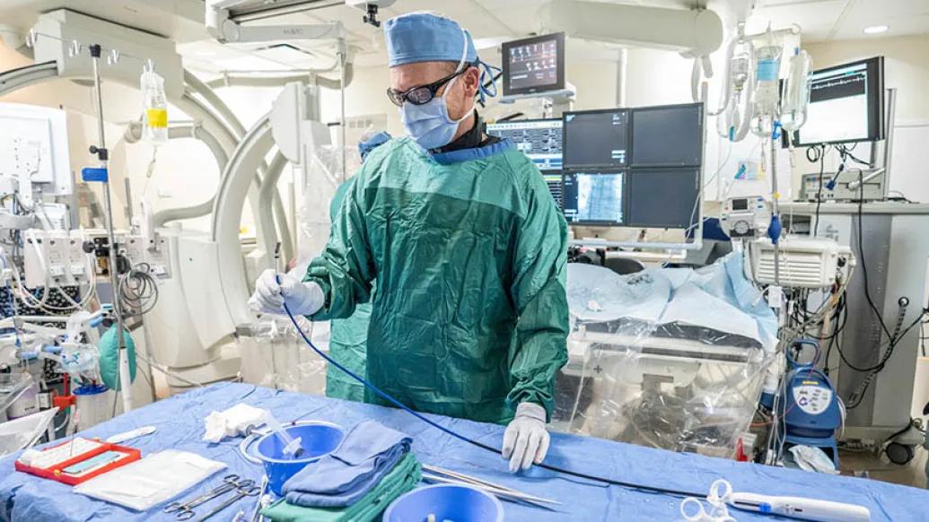 Doctor preparing for surgery