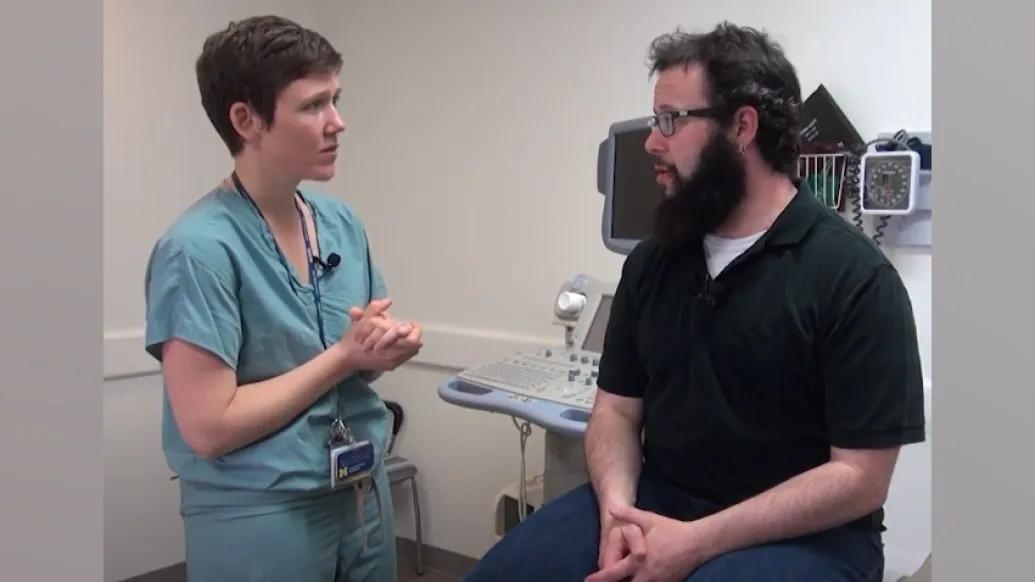 doctor talking to patient