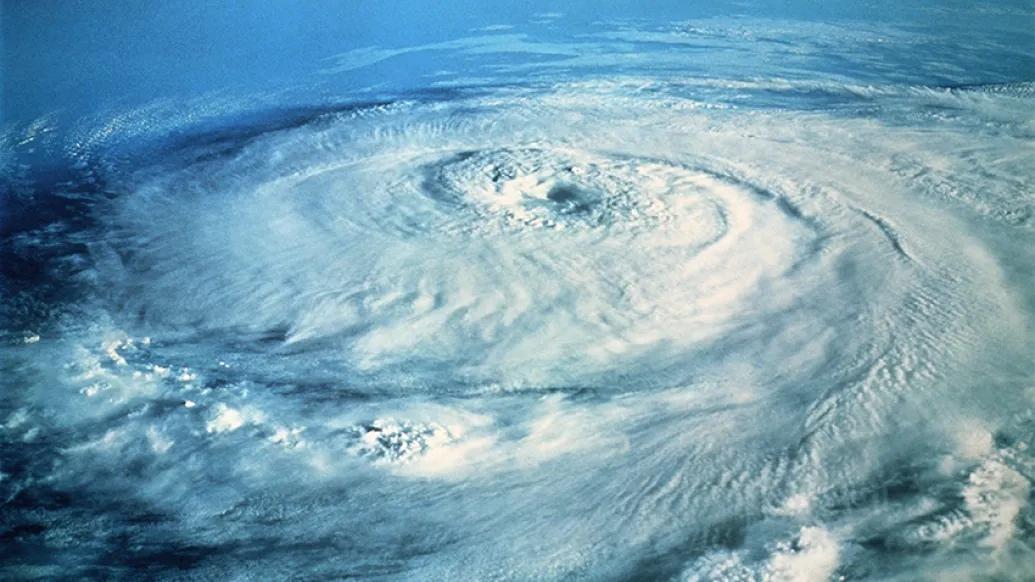 Hurricane from above