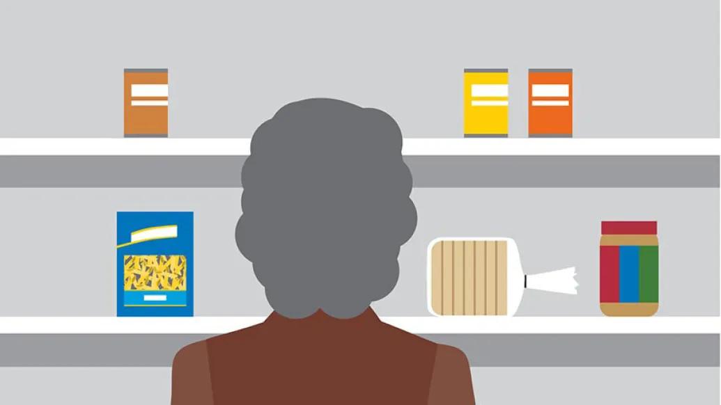 No food on shelves