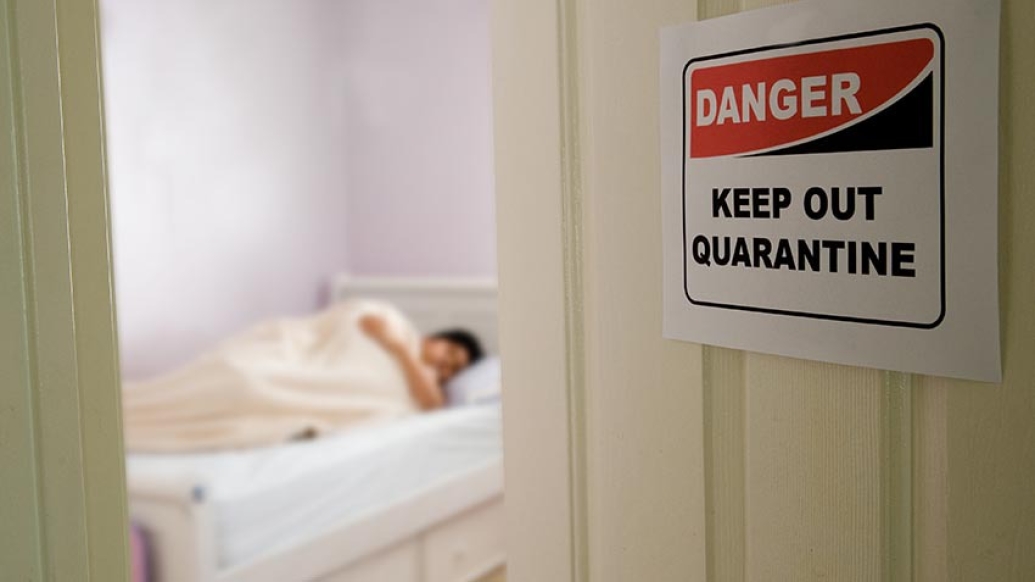 person in quarantine