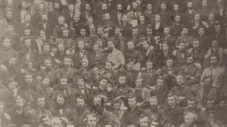 medical school students pose for photo in 1865