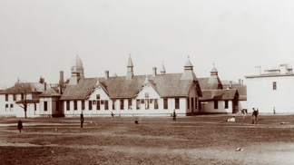1876 photo of expanded hospital