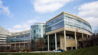 Photo of the exterior of the Cardiovascular Center building