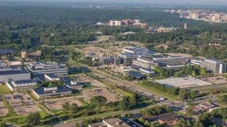 Aerial photo of the North Campus Research Complex