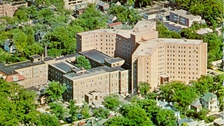 1977 photo of the former St. Joseph Mercy Hospital
