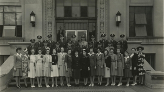 1942 photo of the 298th General Hospital corps