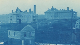 1890 photo of the catherine street hospital