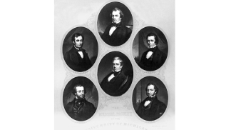 Portraits of the medical school founders
