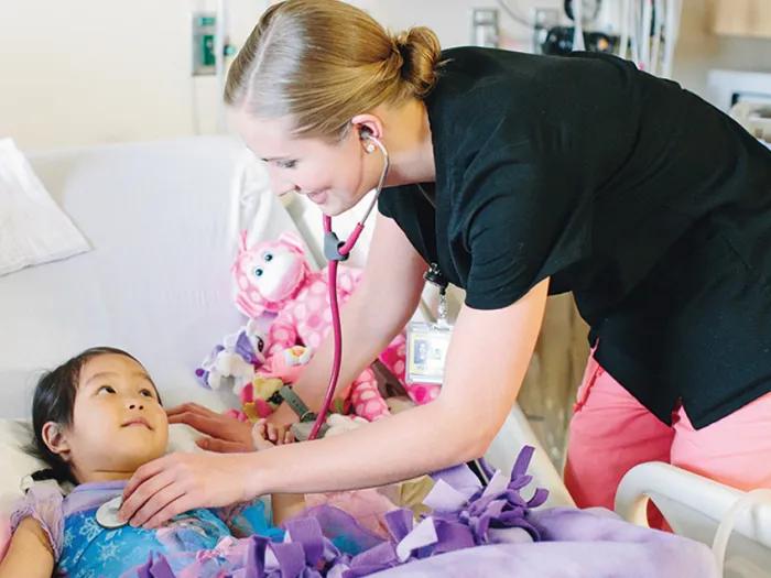 Nurse with child