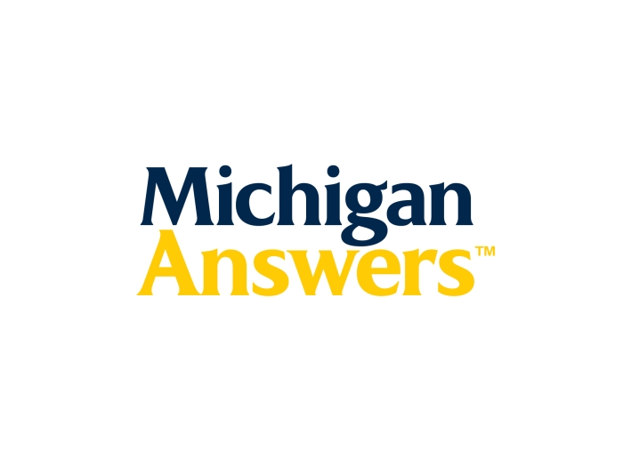 Michigan Answers on a white background