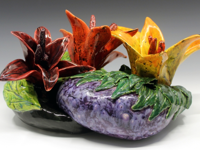 Kristin Kowalski floral ceramic art
