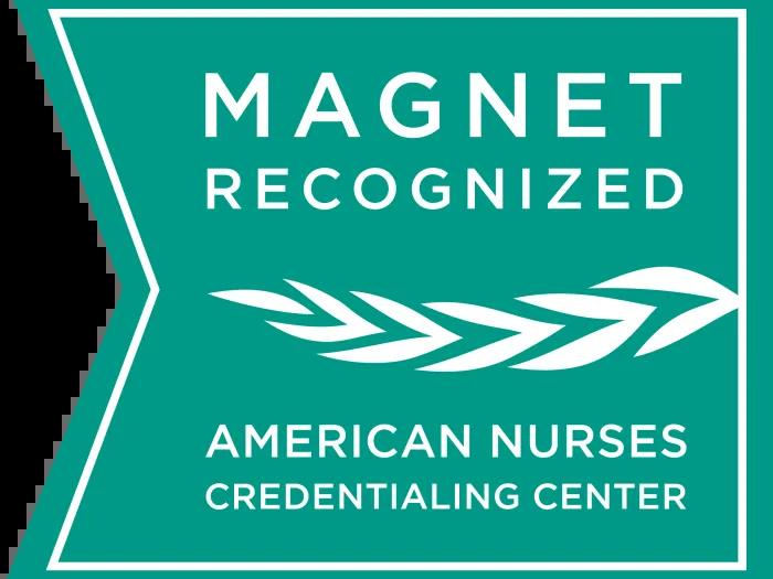 Magnet Recognized by the American Nurses Crentialing Center (badge)