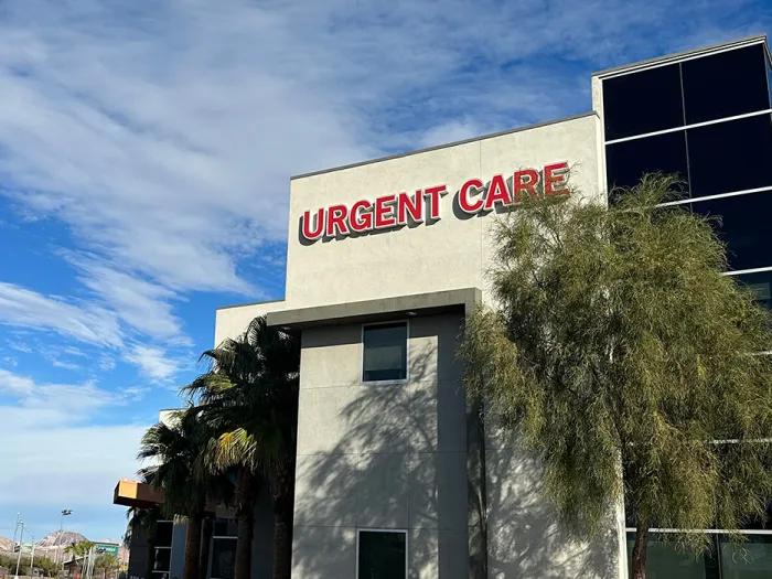 Exterior photograph of an urgent care clinic