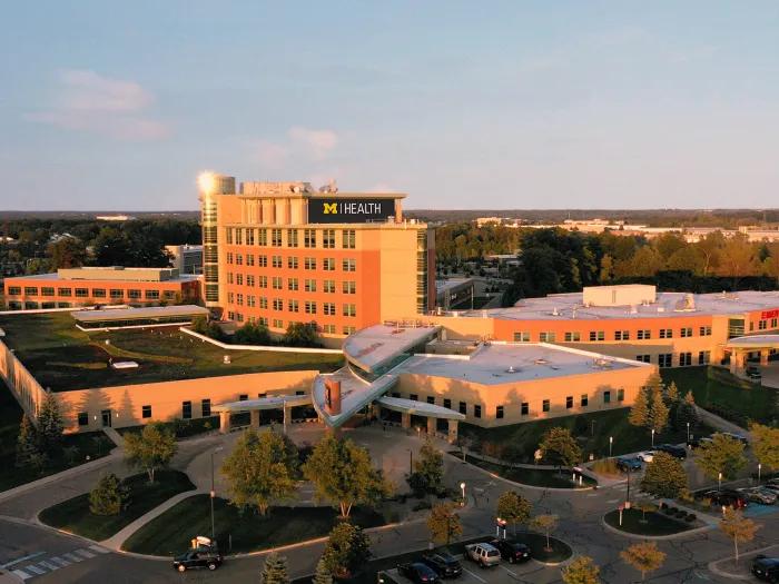 Aerial view of UM Health-West medical campus